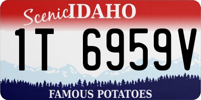 ID license plate 1T6959V