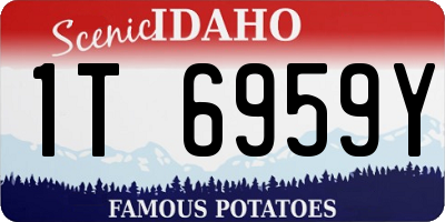 ID license plate 1T6959Y