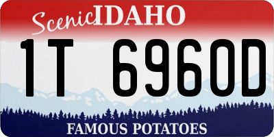 ID license plate 1T6960D