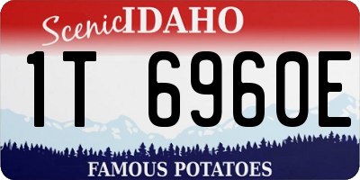 ID license plate 1T6960E