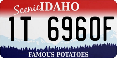ID license plate 1T6960F