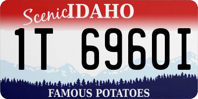 ID license plate 1T6960I