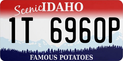 ID license plate 1T6960P
