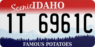 ID license plate 1T6961C