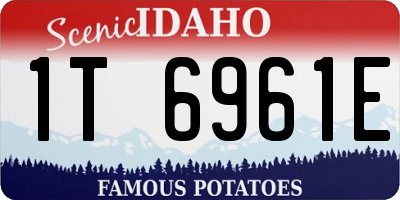 ID license plate 1T6961E