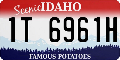 ID license plate 1T6961H