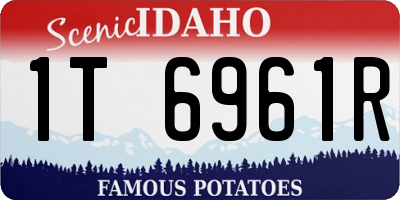 ID license plate 1T6961R