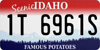 ID license plate 1T6961S