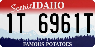 ID license plate 1T6961T