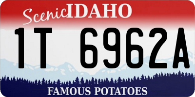 ID license plate 1T6962A