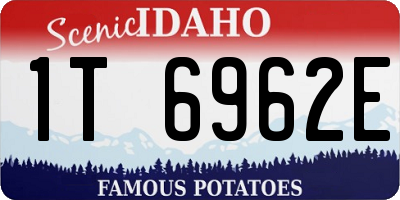 ID license plate 1T6962E