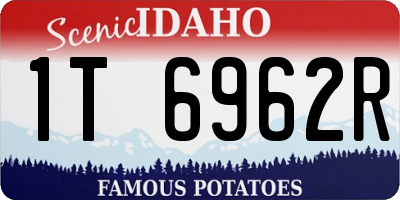 ID license plate 1T6962R