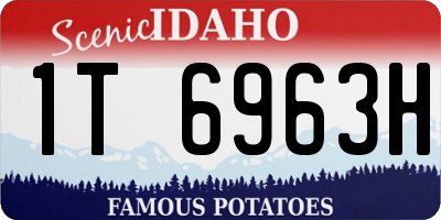 ID license plate 1T6963H