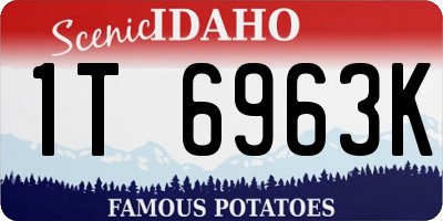 ID license plate 1T6963K