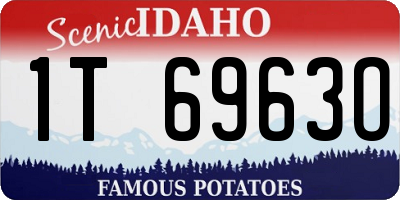 ID license plate 1T6963O
