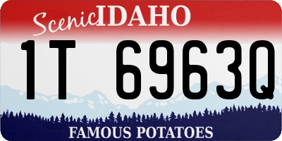 ID license plate 1T6963Q