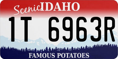 ID license plate 1T6963R