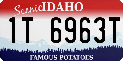 ID license plate 1T6963T