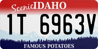 ID license plate 1T6963V