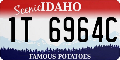 ID license plate 1T6964C