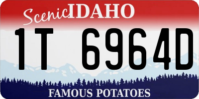 ID license plate 1T6964D