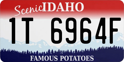 ID license plate 1T6964F
