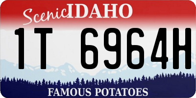 ID license plate 1T6964H