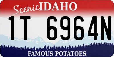 ID license plate 1T6964N