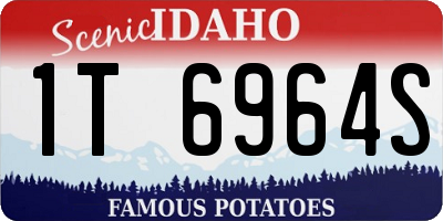 ID license plate 1T6964S