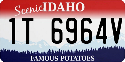 ID license plate 1T6964V