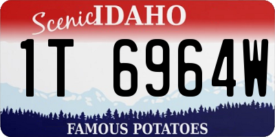 ID license plate 1T6964W