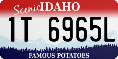 ID license plate 1T6965L