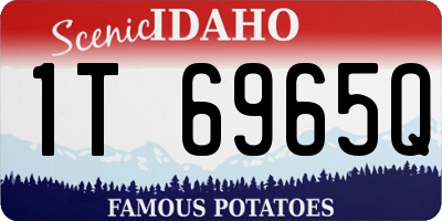 ID license plate 1T6965Q