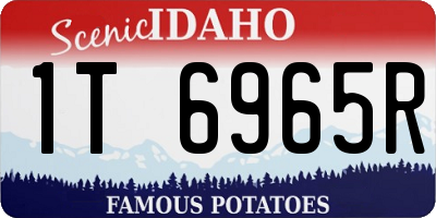 ID license plate 1T6965R