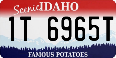 ID license plate 1T6965T
