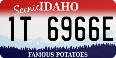 ID license plate 1T6966E