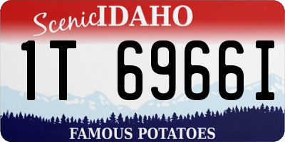 ID license plate 1T6966I