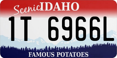 ID license plate 1T6966L