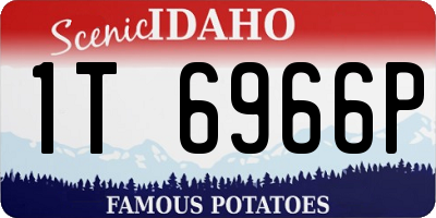 ID license plate 1T6966P