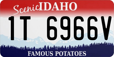 ID license plate 1T6966V