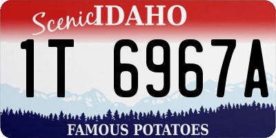ID license plate 1T6967A