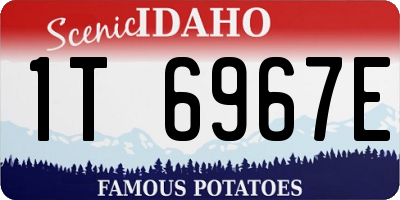 ID license plate 1T6967E