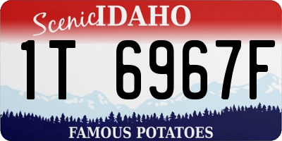 ID license plate 1T6967F