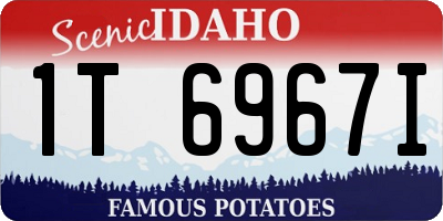 ID license plate 1T6967I