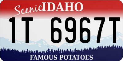 ID license plate 1T6967T