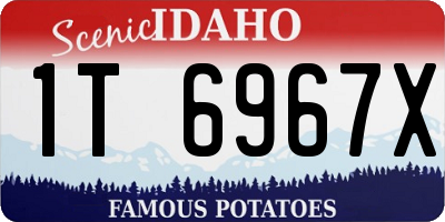 ID license plate 1T6967X