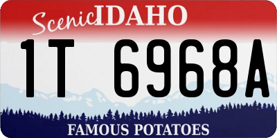 ID license plate 1T6968A
