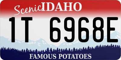 ID license plate 1T6968E