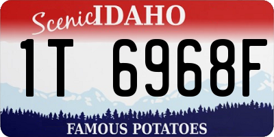 ID license plate 1T6968F