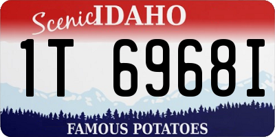 ID license plate 1T6968I